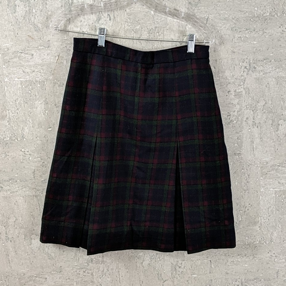 Cute midi plaid skirt